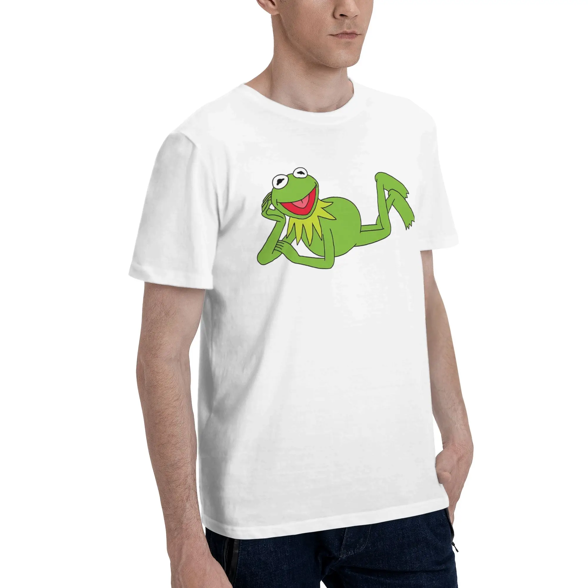 Kermits the Frog Tee Shirt for Men Women Graphic Printing T Shirts  Cotton Clothes