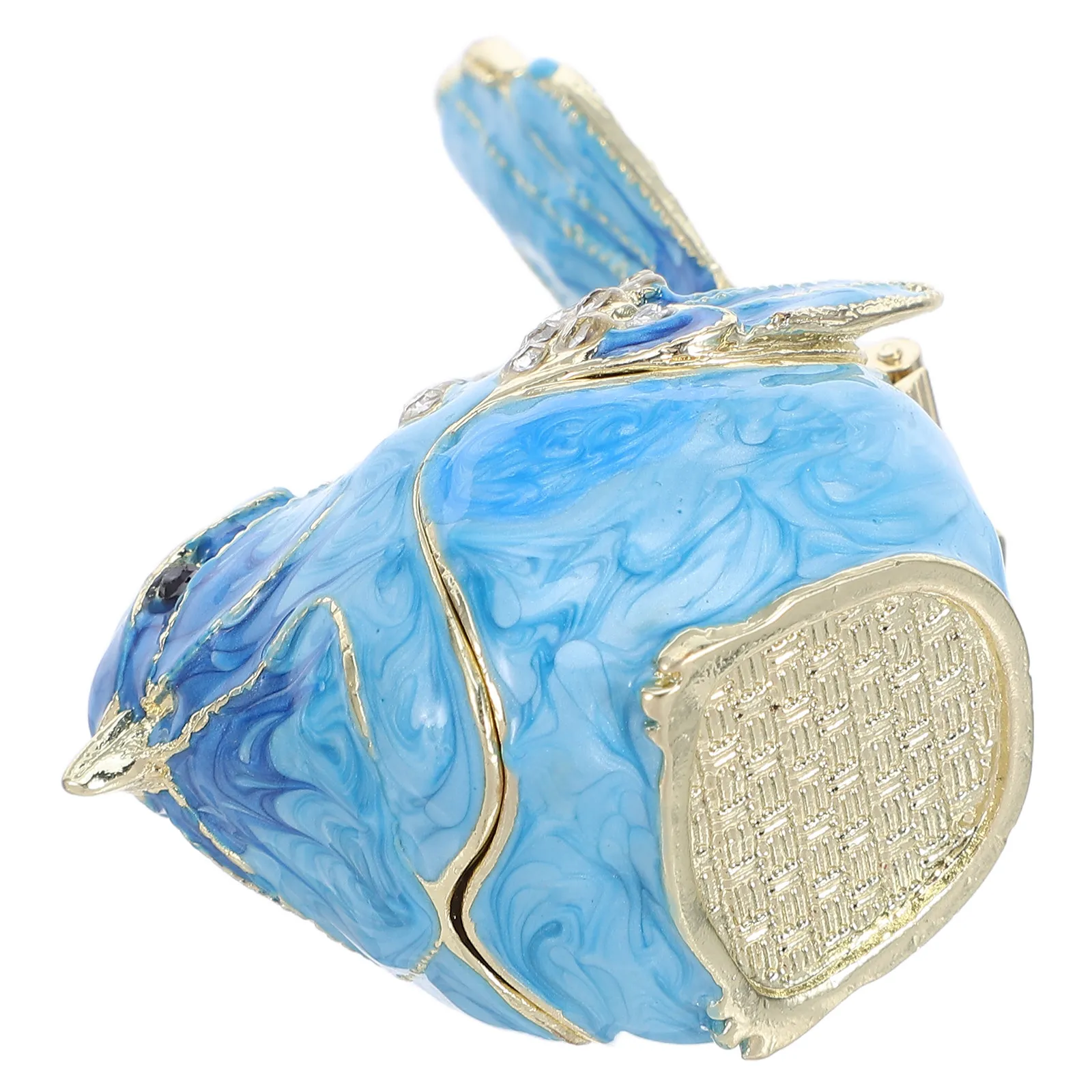

Enamel Jewelry Box Bird Design Metal Trinket Organizer with Lid for Rings Earrings Necklaces Compact Travel Decorative Home