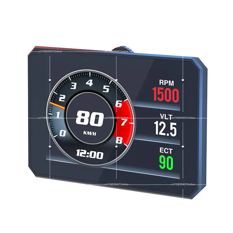 Car Driving Computer OBD Vehicle Multi-function Fuel Consumption Water Temperature Turbine Fault Code Detection Instrument