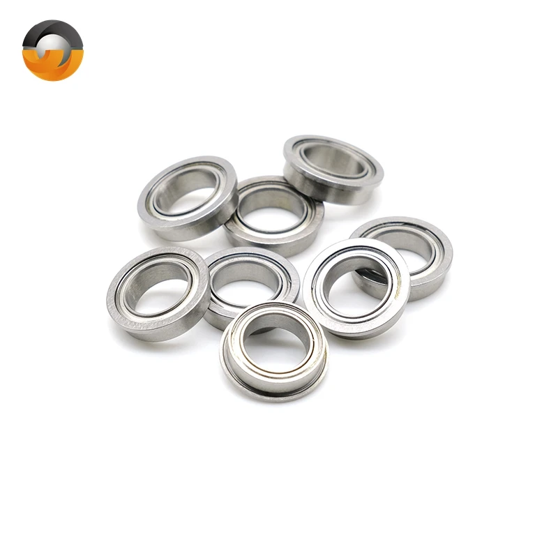 

10Pcs F696ZZ ABEC-7 Flange Ball Bearing 6x15x5mm Metal Shielded Chrome Steel Bearings