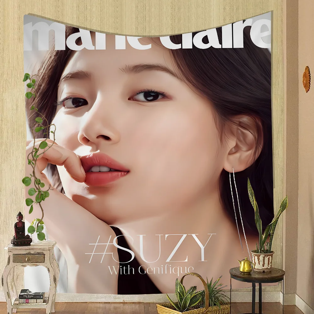 Korea B-Bae S-Suzy Chart Tapestry For Living Room Home Dorm Decor Art Home Decor