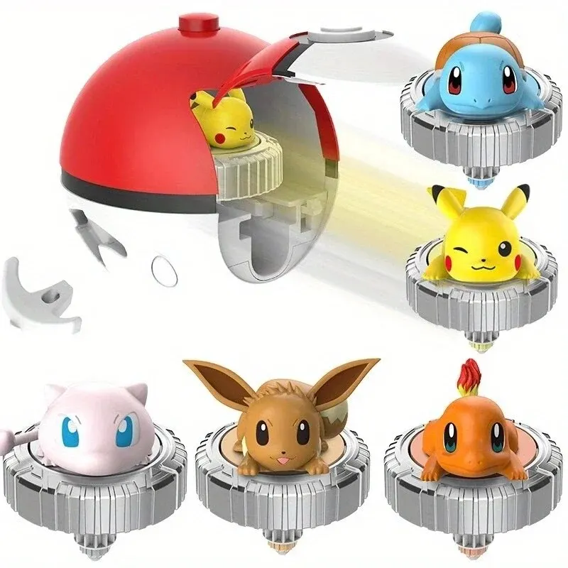 LDCX Pokemon Pet Elf Parents Children Interactive Children\'s Toy Gift Set 1 against Gyro Pikachu Squirtle Charmander Christmas