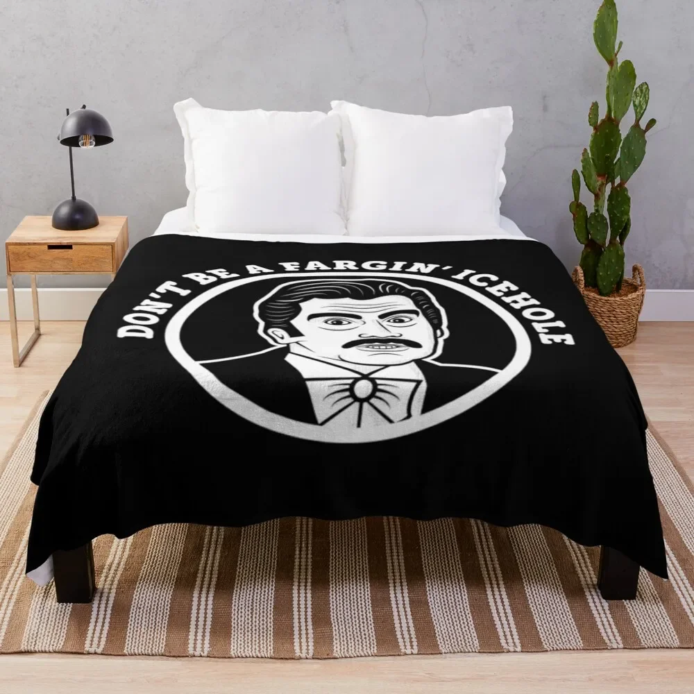 

Johnny Dangerously T-ShirtDon't Be A Fargin' Icehole T-Shirt Throw Blanket Decoratives Sofa christmas gifts Blankets