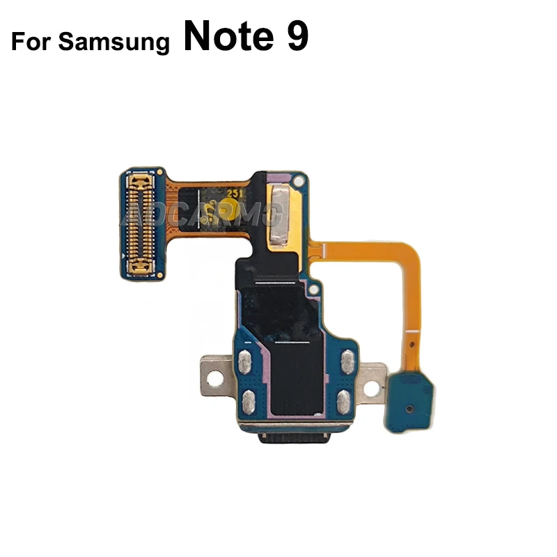 Aocarmo do Samsung Galaxy Note9 uwaga 9 N960F N960A N960U N960T N960V Port ładowania USB ładowarka dokująca mikrofon Flex Cable