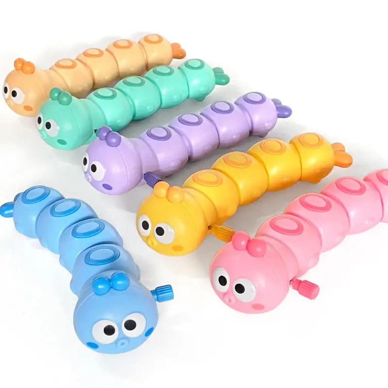 Funny Colorful Animals Worm Reptile Clockwork Crawling Toy Rocky Swing Wind Up Toy