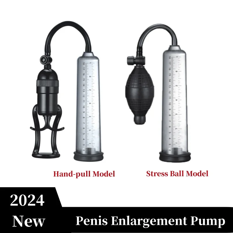 New Male Manual Penis Enlarger Vacuum Suction Massage Stimulator Penis Pump Training Erection Lasting Masturbator Adult Sex Toys