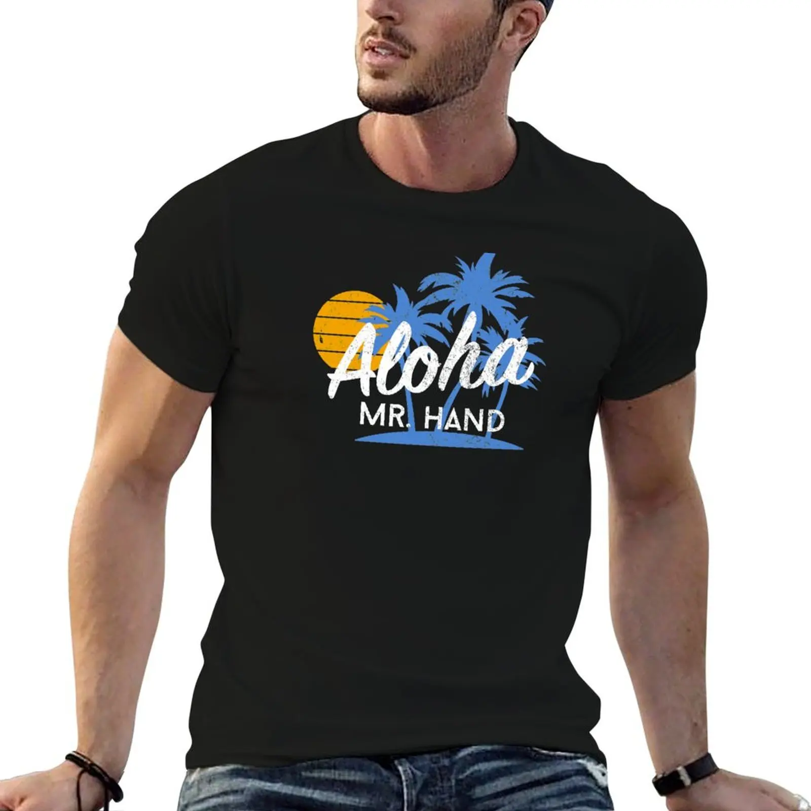 Aloha Mr. Hand T-Shirt Halloween Casual T-Shirt