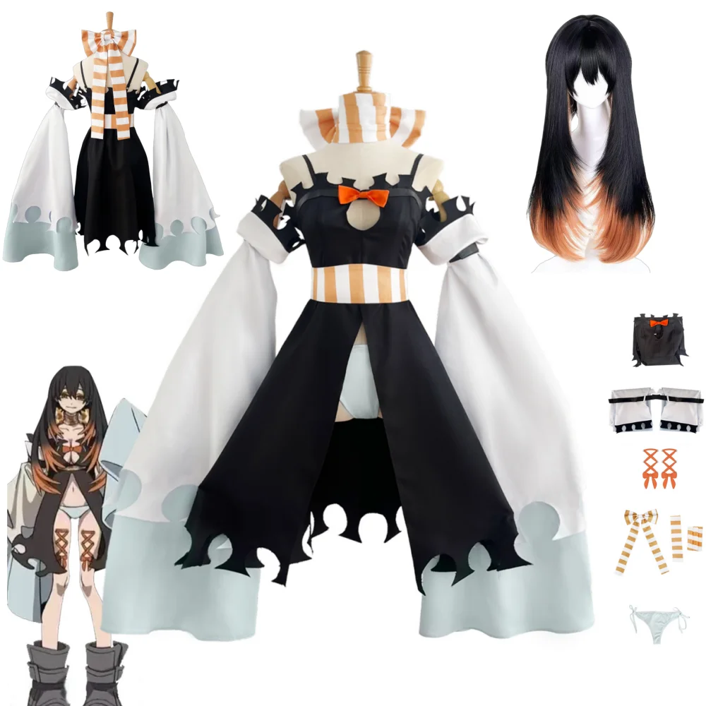 

Anime Gachi Akuta Amo Cosplay Costume Full Set Uniform Outfits GachiAkuta Amo Cosplay Costume Props