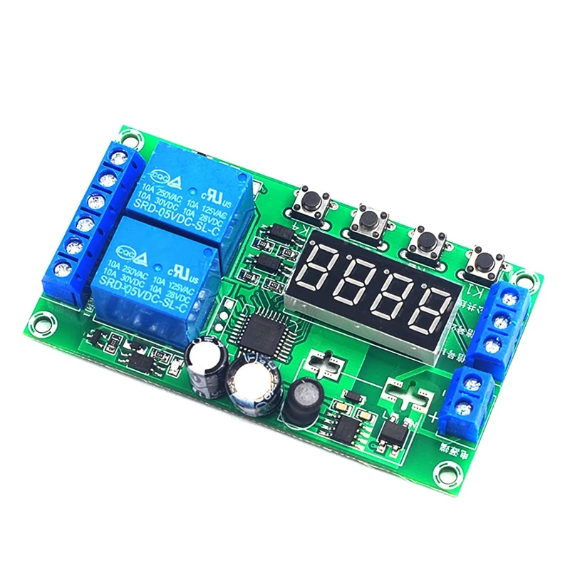 

NEW-Two Way Delay Relay Module Pulse Trigger Power-Off 7-30V Universal