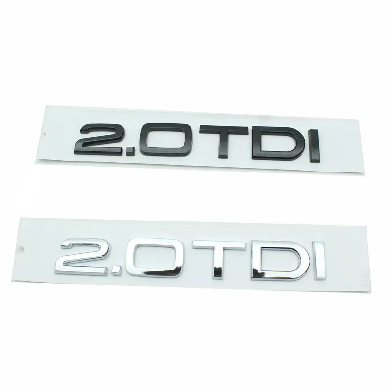 2.0TDI 3.0TDI car stickers for Audi refit decal tail logo decoration label displacement standard TDI car accessories universal