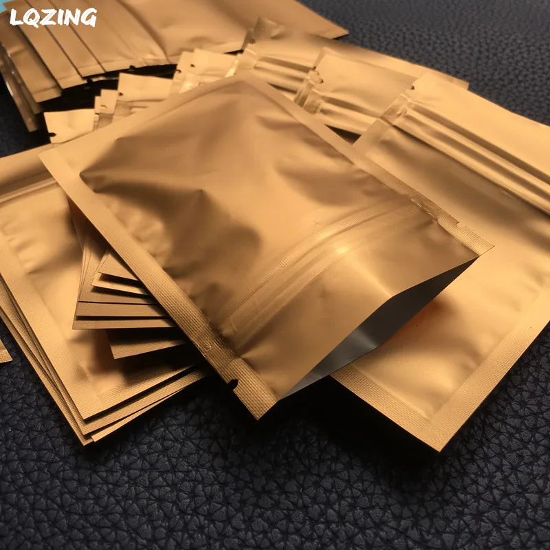 20pcs Small Zip Lock Bags Aluminium Foil Sealing Pack Resealable Mylar Smell Proof Pouch For Packaging Jewelry Candy Tea Package