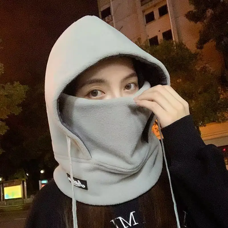 Cycling, Keeping Warm and Windproof, Winter Neck and Face Protection, Thickened and Plush Headgear, Helmet and Face Mask