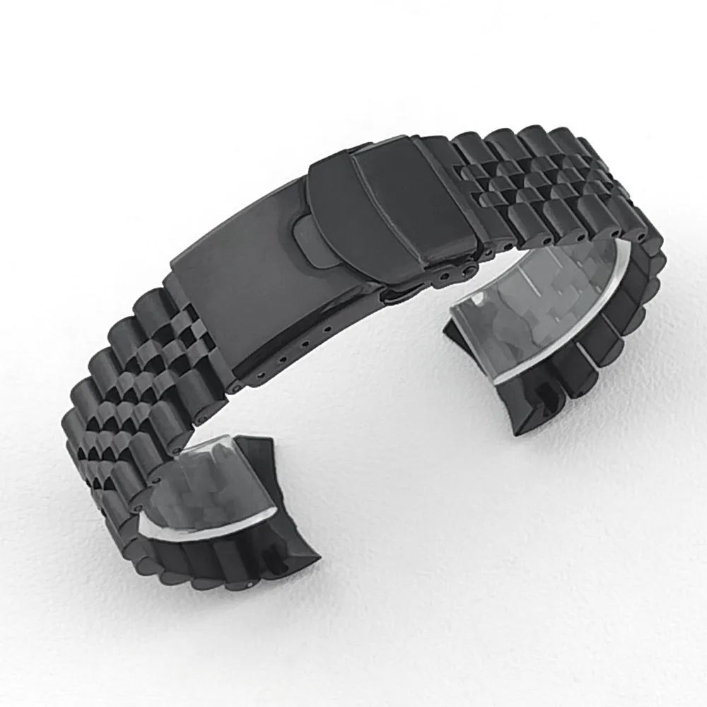 22mm voor massief roestvrijstalen band heren sportband Srpd Skx007/Skx009 SRPD63K1 Jubilee gebogen uiteinde armband