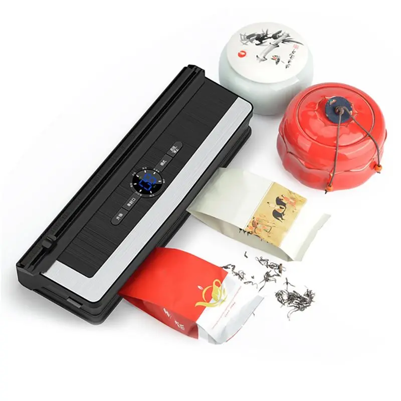 EU Plug Vacuum Packaging Machine Automatic Touch Button Sealing Works For Dry And Wet Use-ABQU