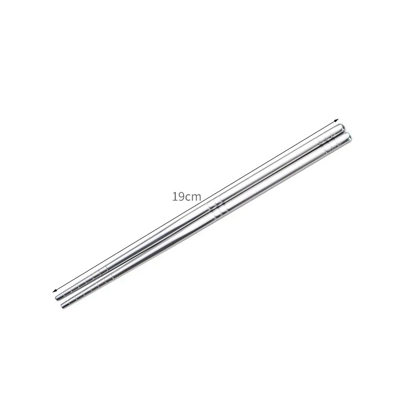 Metal Chopsticks Household High Temperature Sterilizable Non-slip Stainless Steel Chopsticks Set Kitchen Accessories