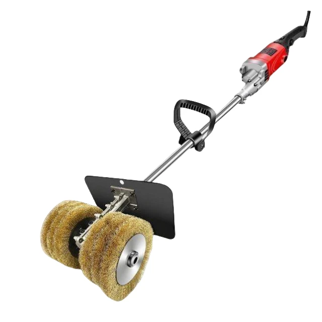 Removedor de óxido eléctrico, lijadora de mano con rueda de alambre, cepillo de alambre de lijado de hormigón, máquina pulidora de azulejos de acero de Color