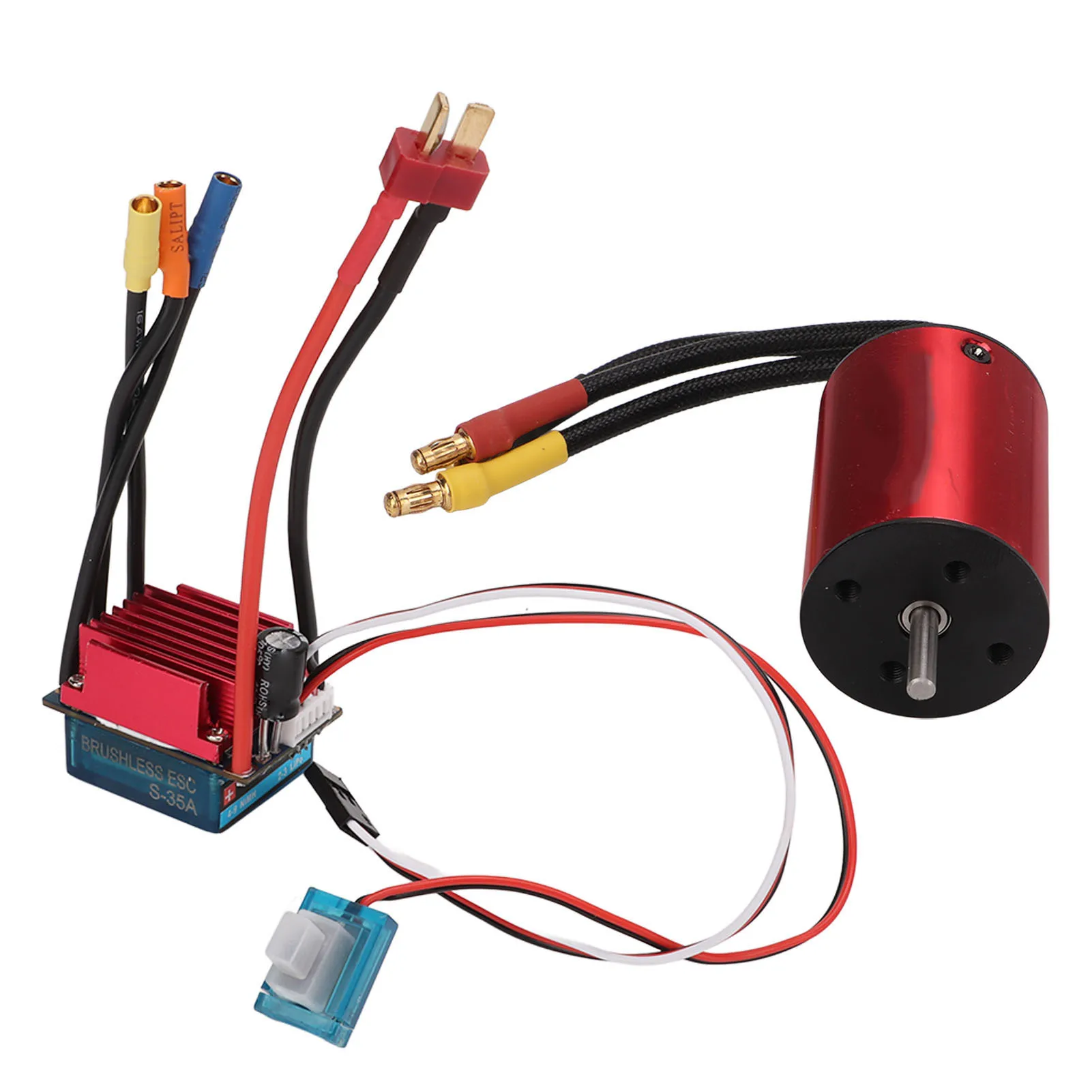 RC Brushless Motor Set High Torsion 2838 3200KV Brushless Motor 35A ESC RC Accessories for 1/14 1/16 RC Cars