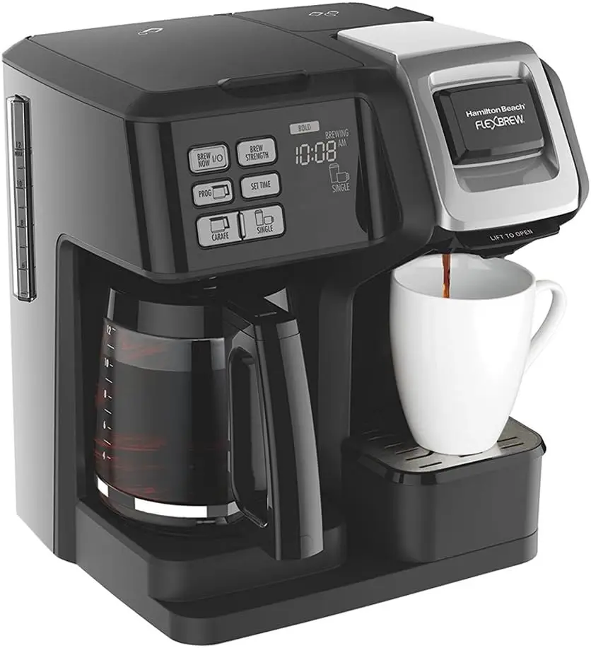 Beach FlexBrew 2-Wege-Brewer programmierbare Kaffeemaschine (49976) Bundle mit Stützverlängerung