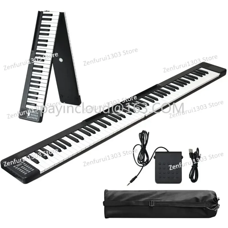 Splicing Folding Piano 88 Key Portable Piano Smart Heel Playing Electronic Piano Counterweight Dynamic Keyboard