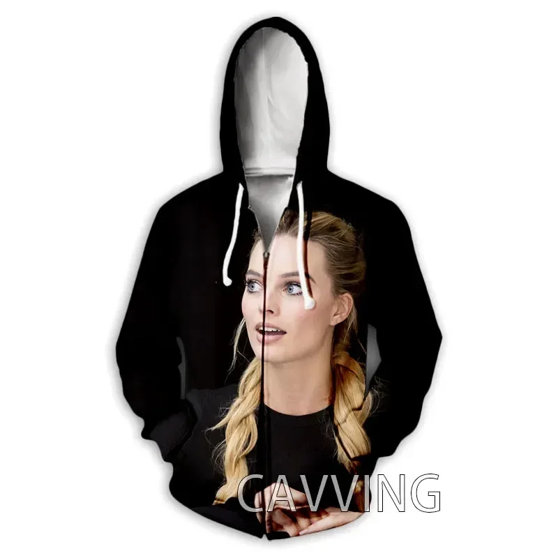 

New Fashion 3D Print Margot Robbie Zipper Hoodies Zip Up Hooded Sweatshirts Harajuku Hoodie Hip Hop Sweatshirts Z01