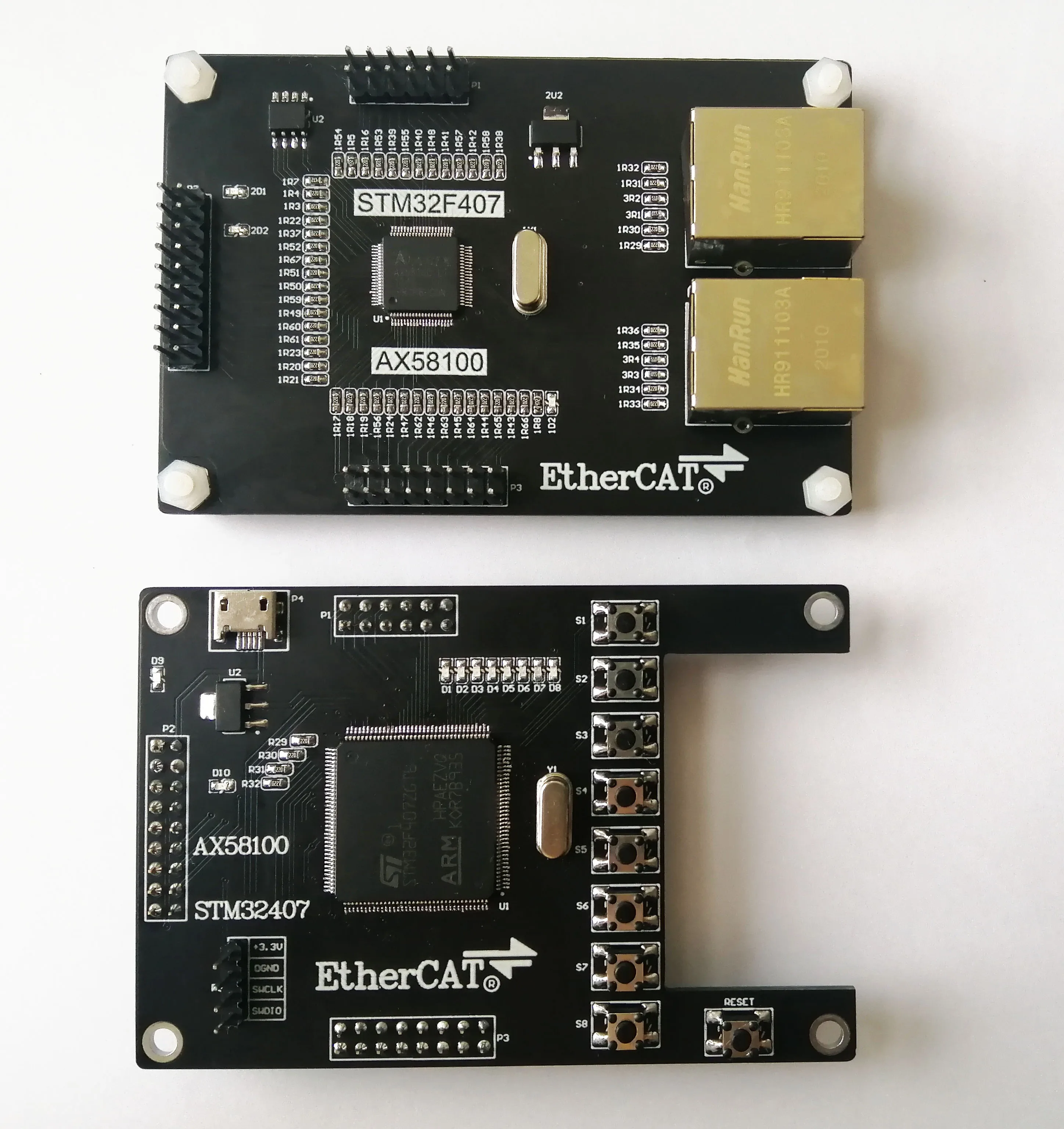 AX58100 EtherCAT Slave Module 16IO 32GPIO CiA402 PWM Stepper Control for Motor Drive