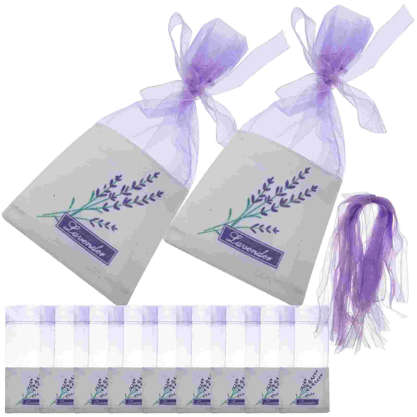 

30 Pcs Empty Lavender Bags Purple Ribbon Scented Sachets Perfume Bride Women's