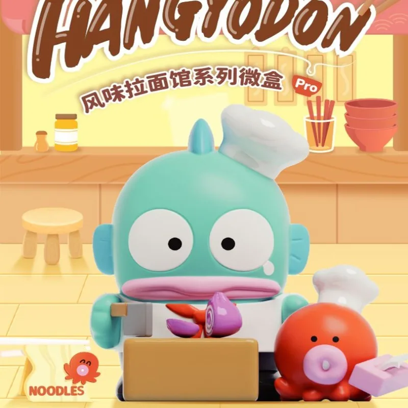 

Оригинальная Милая ручная фигурка Sanrio с ароматом Hangyodon серии рамен микро-бокс ручная фигурка модель орнамент игрушка детский подарок