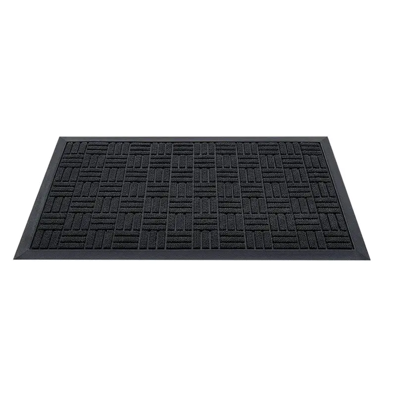 

A76X-Front Door Mat Outside Entrance Absorbent, Heavy Duty Sturdy Doormat Stain And Fade Resistant, Non-Slip Backing