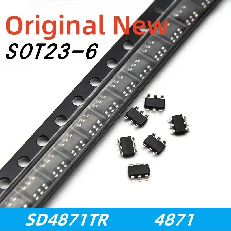 

10pcs 100% New SD4871TR SD4871 4871 sot23-6