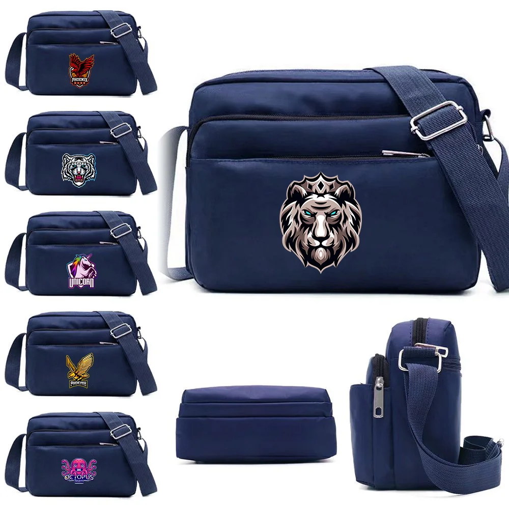 

Messenger Bag Outdoor Travel Portable Teamlogo Pattern Printing Series Large Capacity Durable Multi Layered Storage Bag