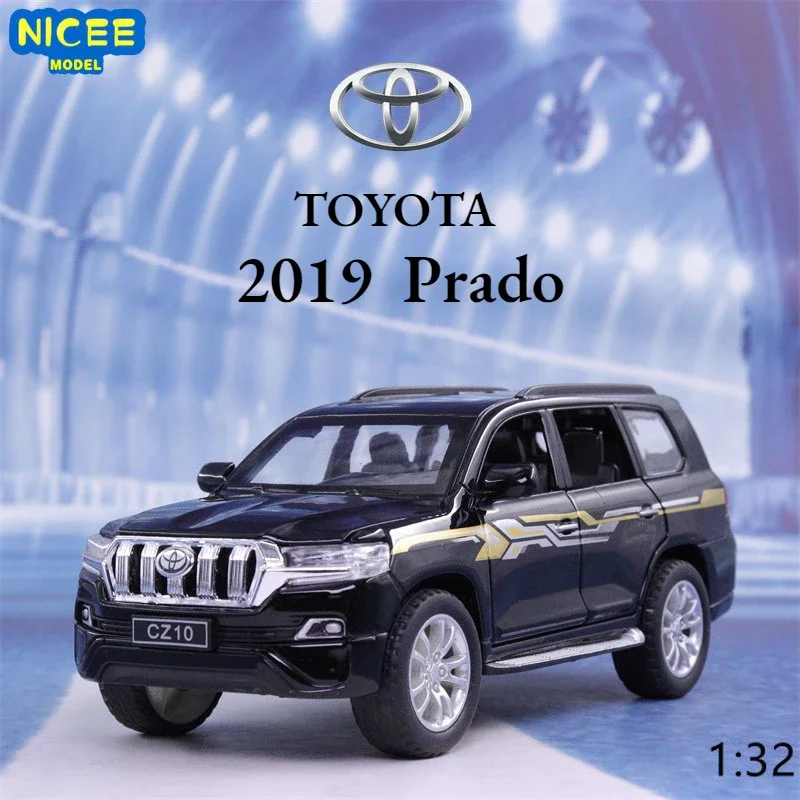 

Модель автомобиля TOYOTA Prado 1:32 2019 с высокой симуляцией под давлением из металлического сплава