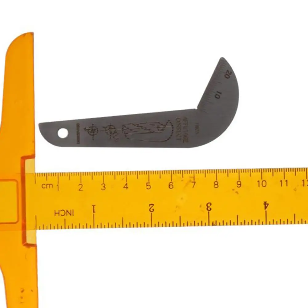 Stainless Steel Stainless Steel Drill Bit Sharpening Gauge 118 Degree Angle Silver Grinding Angle Drill Protractor Double-sided