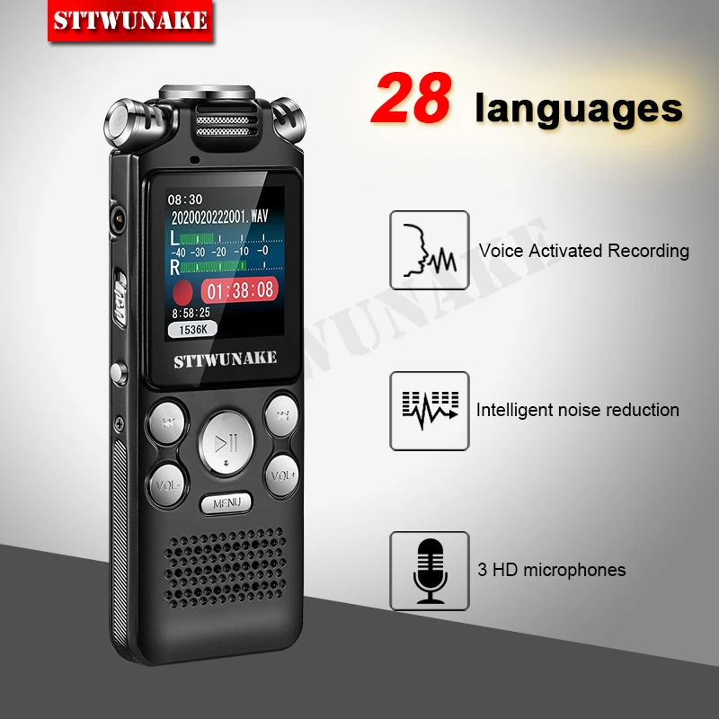 

Voice Recorder Activated Audio Sound recording listening device sound professional dictaphone Dictaphone USB PCM 1536Kbps