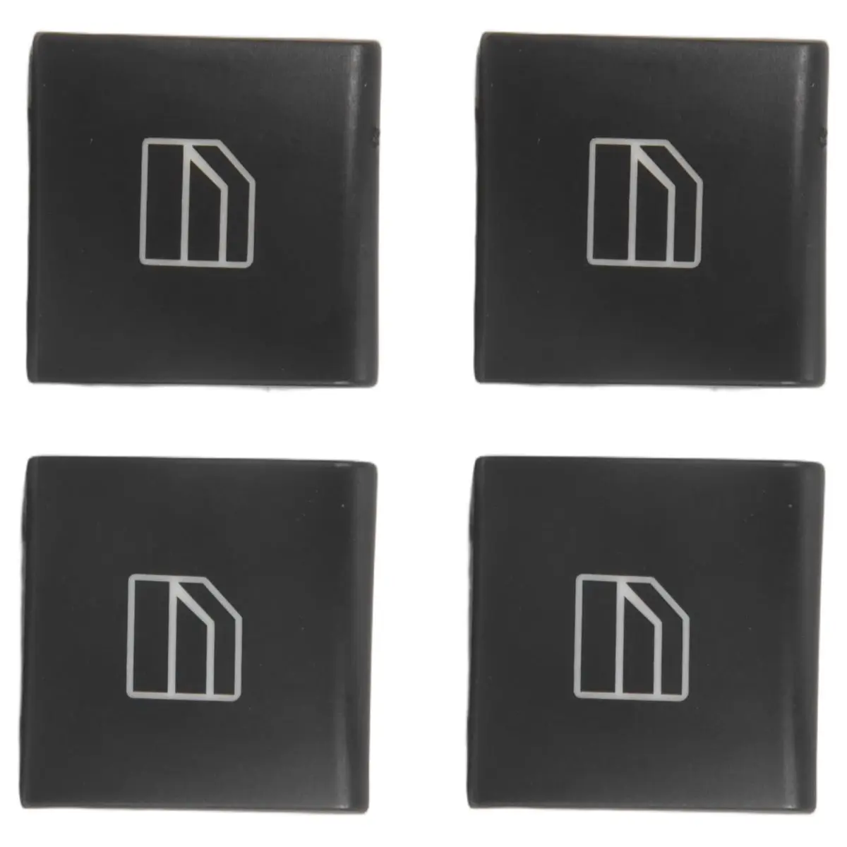 #63J Window Switch Button Cap,4X Switch Repair Button Caps for Mercedes ML GL R Class W164 X164 (black)