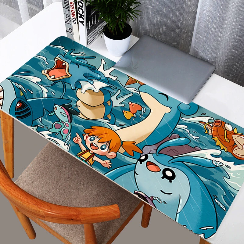 Mouse Pads Pokemon Pikachu Anime XXL New PC Desk Mat Gamer Office Carpet Keyboard Table Gaming Accessories Mousepad