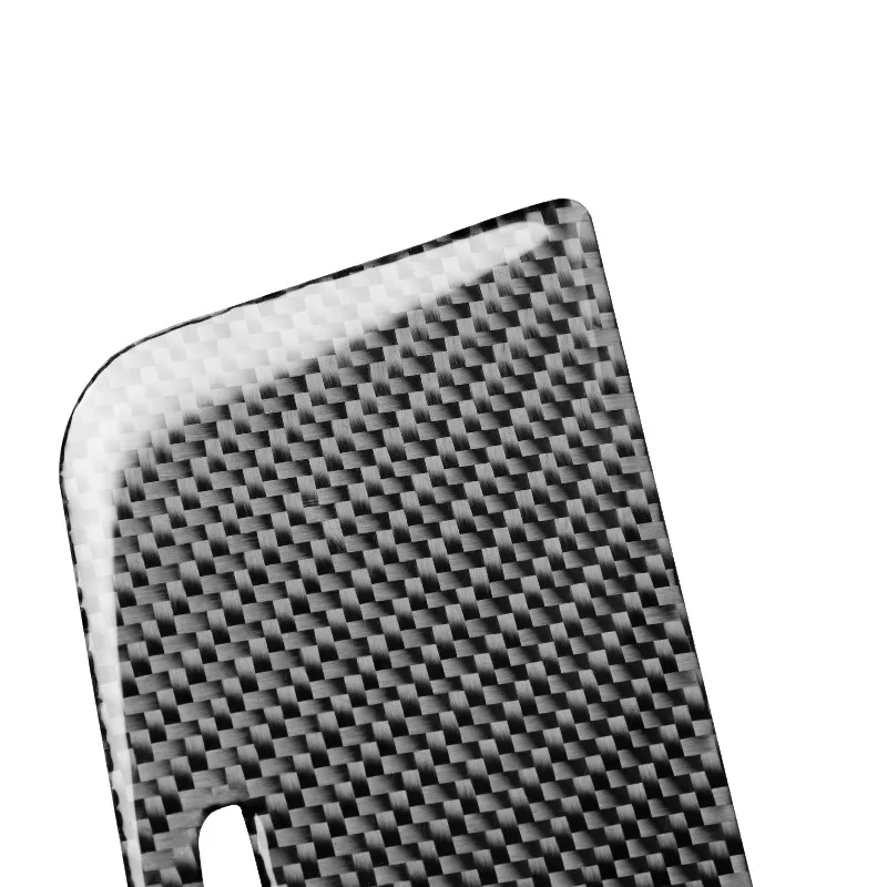 ل BMW 1 سلسلة E81 E82 E87 E88 2008-2013 ألياف الكربون ملصقات والعتاد التحول لوحة صندوق تخزين غطاء التصميم الداخلي ملحق