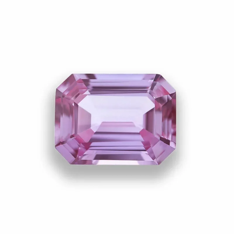 Lab Grown Alexandrite Emerald Cut Change Color Stone DIY Ring Necklace Earrings Main Materials Selectable Certificate 6