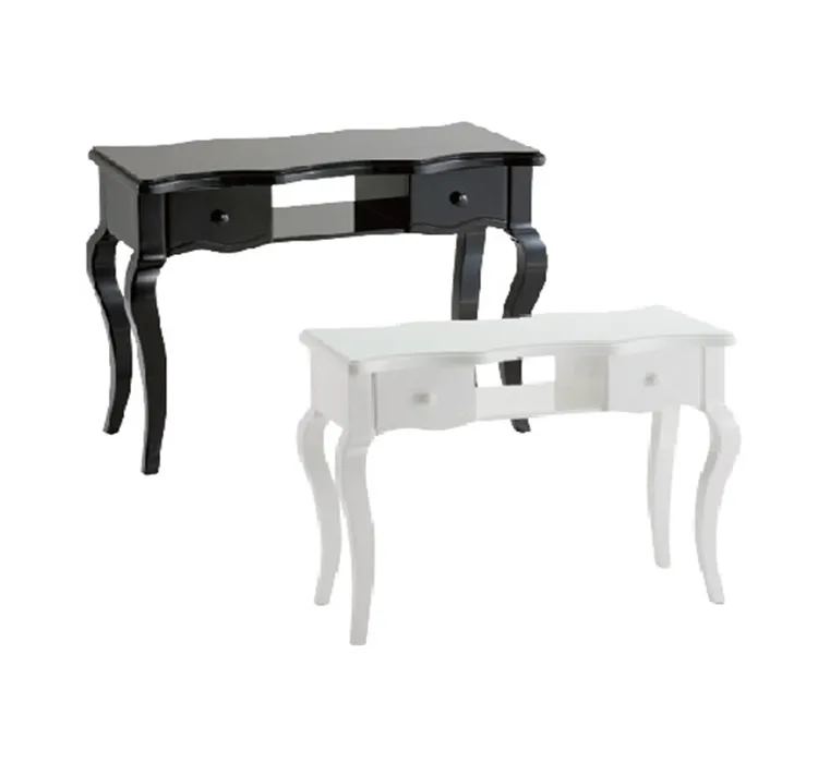 Foldable Manicure Table, Black Crystal Nail Station, Tempered Glass Modern Salon Nail Dryer Table, Antique Manicure Desk