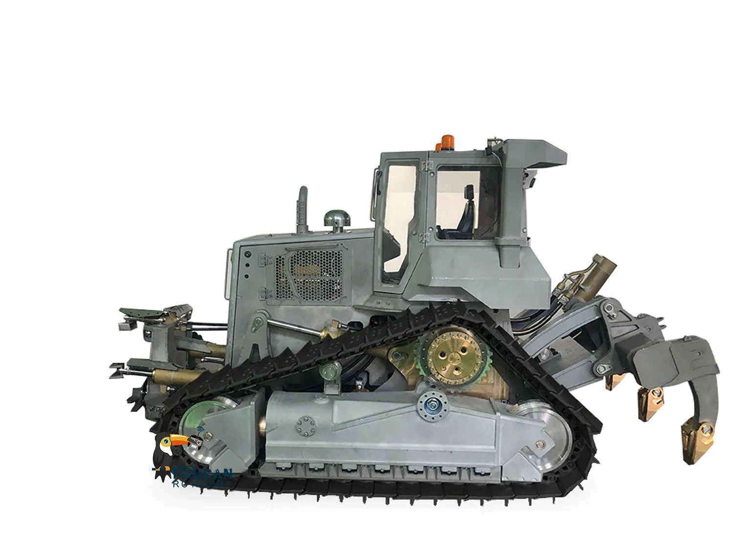 LESU 1/14 Aoue-DT60 Crawler Dozer Bulldozer DIY RC Hydraulic Model Truck Pump Lights Unpainted Unassembled RC Toys Model