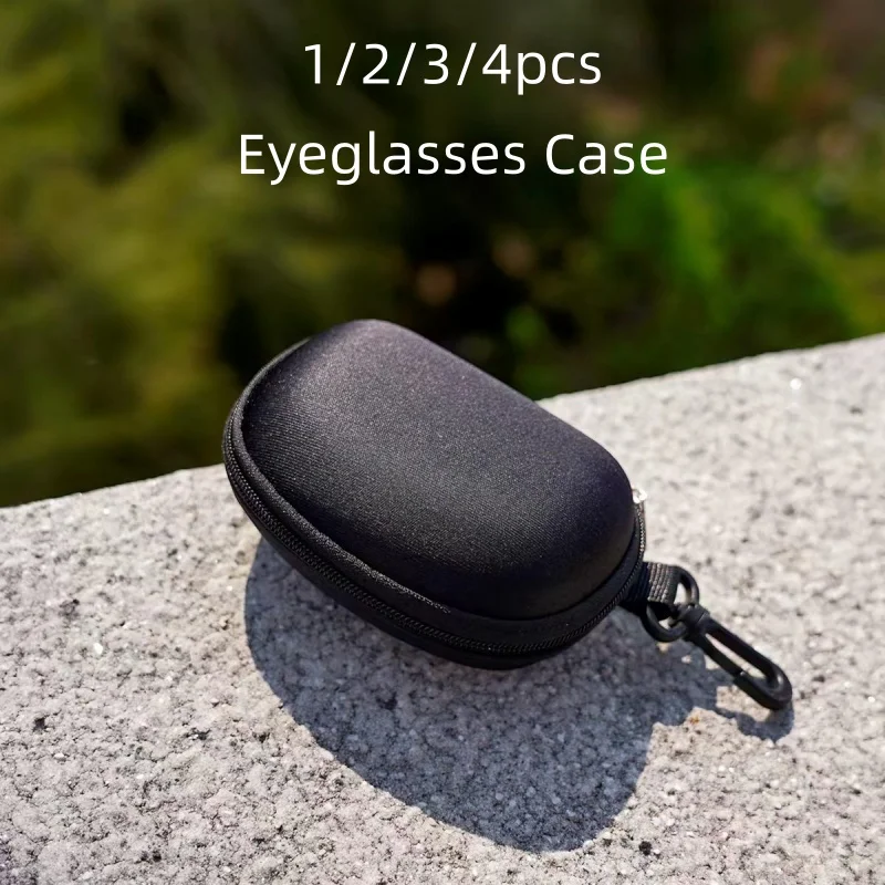 1/2/3/4pcs Hard Shell Glasses Case, EVA Material, Compact, Stylish, Sturdy & Portable, Suitable for Foldable Glasses