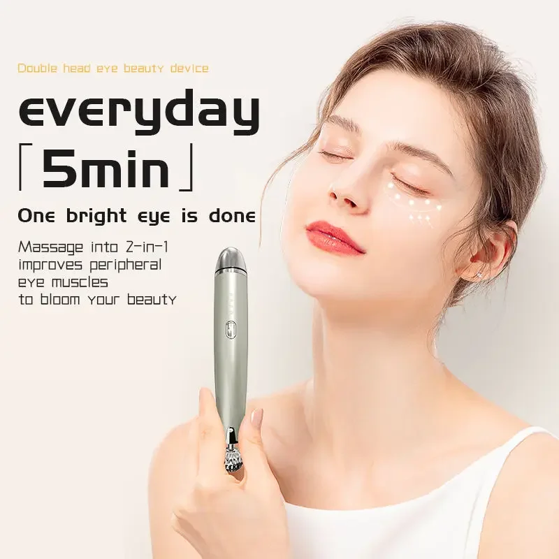 

Косметический прибор: Массажер для глаз с подогревом, электрический прибор для нанесения крема для глаз, микротоковый массажер для лица, улучшающий здоровье и красоту.