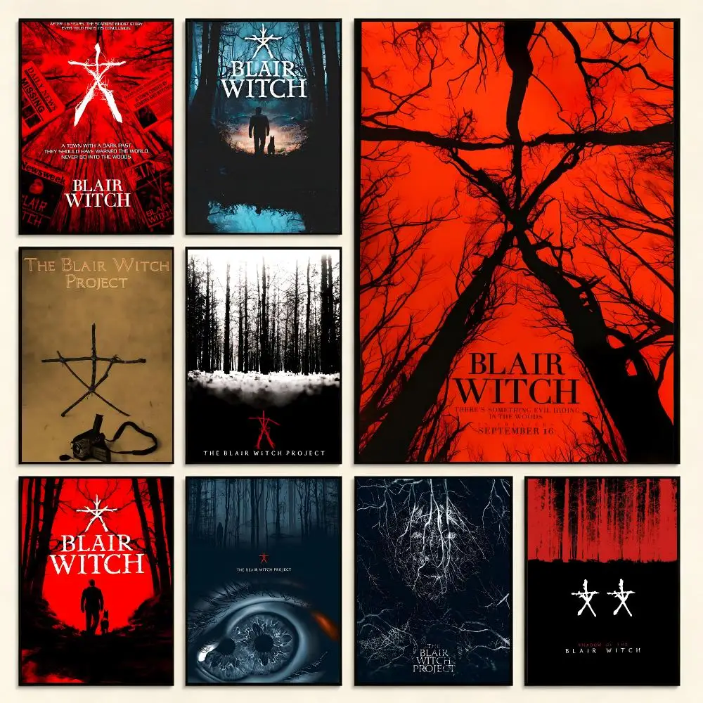 Horror Film The Blair Witch Project Poster Digital Solvent Print Waterproof PP Fade-Resistant Wall Art Room Decor Gift