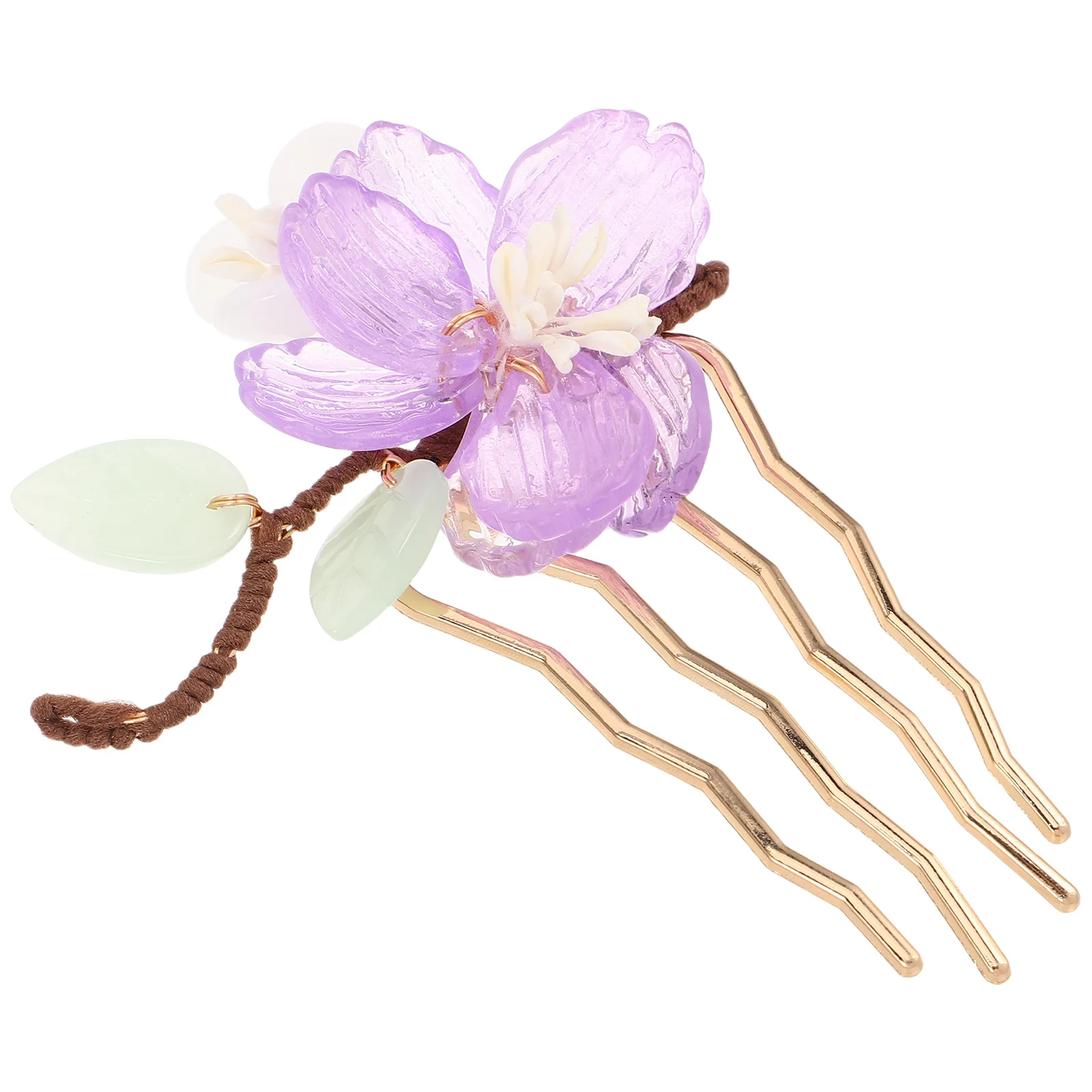 

Elegant Floral Women U Shaped Flower Design Stylish Wedding Hair Accessories Chinese Hairpin For Updo Daily Wear