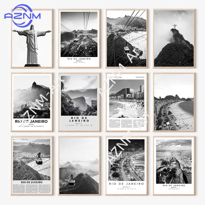 Brazil Rio De Janeiro Landscape Wall Painting Decorative Prints Canvas Paintings Art Posters Room Decor Home Bedroom Decoration