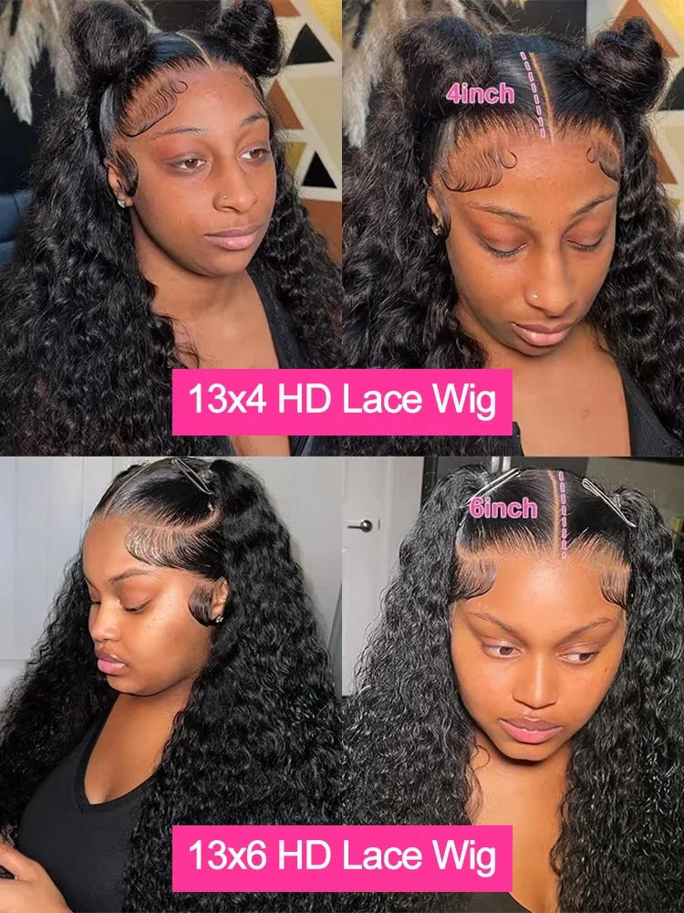 36Inch Deep Wave 13x6 7x6 Huma - Human Hair Wigs 评论和价格