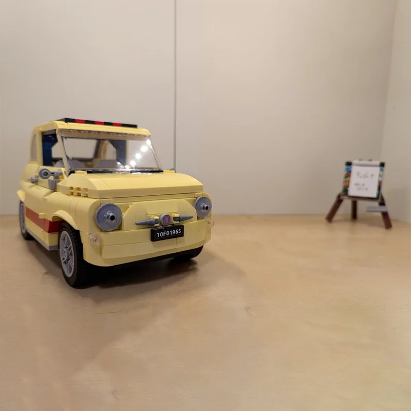 Caliente 918 Uds. Coche pequeño Vintage modelo de bloques de construcción modulares para educación infantil DIY montaje juguete de exhibición regalos de cumpleaños y Navidad