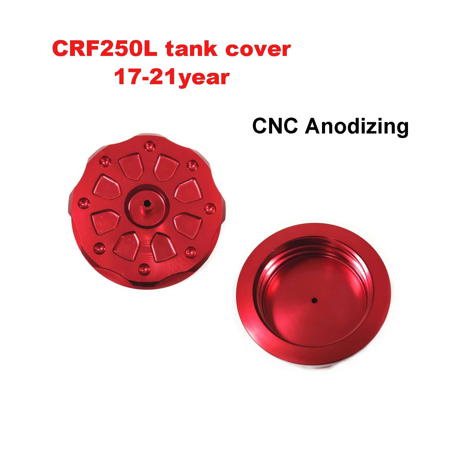 

1 PC 62mm 84mm Dirt Bike Motorcycle fuel tank cap Aluminum Alloy Motorcycle CNC Enlarged Main Tank Cover For CRF250/300L 17-21