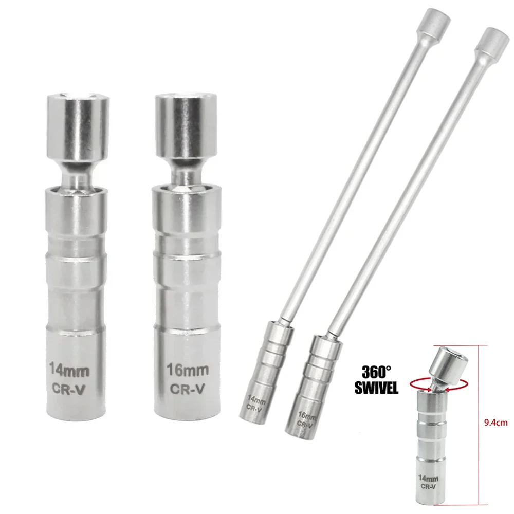 14mm 16mm Magnet Spark Plug Removal Tool Wrench Sleeve 3/8\