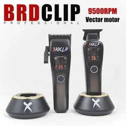 전문 BRDCLIP G28 G27 9500RPM 벡터 모터, 그라데이션 전기 무선 헤어 클리퍼, 하이 모터 남성 헤어 트리머, 3 색