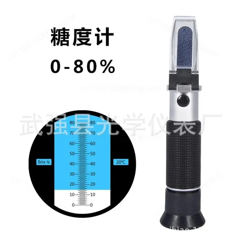for Sugar Meter Handheld Portable Refractometer 0-80 Fruit Beverage 0-90 for Cutting Fluid Concentration Tester Brix Tool